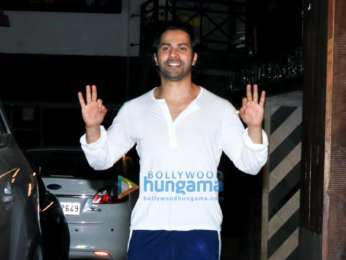 Varun Dhawan spotted at the gym in Juhu