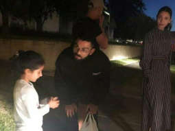Virat Kohli meets with his cute little fan in New Zealand, wife Anushka Sharma looks on (see pic)