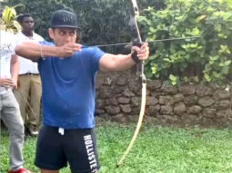 WATCH: Salman Khan shows off his archery skills; hits bullseye in this game