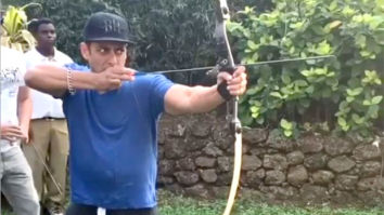 WATCH: Salman Khan shows off his archery skills; hits bullseye in this game