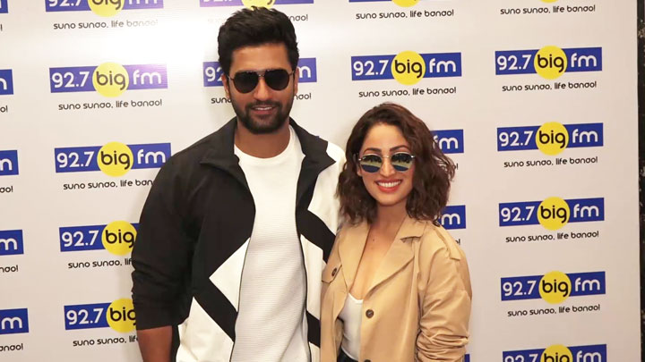 Yami Gautam & Vicky Kaushal promoting Movie URI at Big FM Office