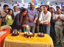 Kriti Sanon and the Panipat team celebrate Ashutosh Gowariker’s birthday on the sets of their film