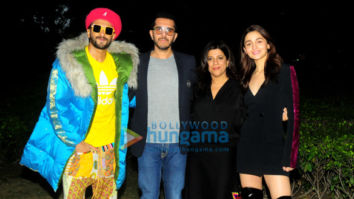 Alia Bhatt, Ranveer Singh, Ritesh Sidhwani and Zoya Akhtar snapped during ‘Gully Boy’ promotions in Delhi