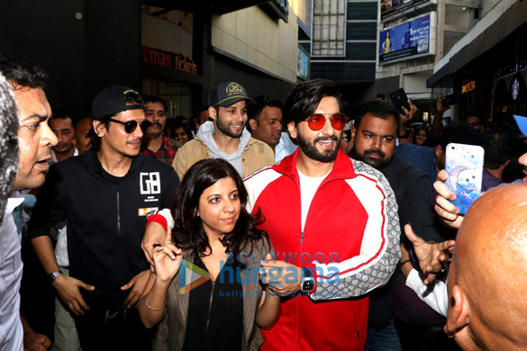 cast of gully boy snapped at pvr lower parel 9