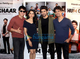 Cast of Hum Chaar snapped during interviews at Sun and Sand hotel in Juhu