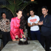 'Dilbar' girl Nora Fatehi rings her birthday with Street Dancer 3D duo Varun Dhawan and Bhushan Kumar