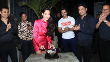 ‘Dilbar’ girl Nora Fatehi rings her birthday with Street Dancer 3D duo Varun Dhawan and Bhushan Kumar