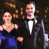 Esha Deol looks all things gorgeous dressed for a family wedding accompanied by husband, Bharat Takhtani