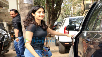 Janhvi Kapoor and Khushi Kapoor spotted at Anil Kapoor’s residence in Juhu