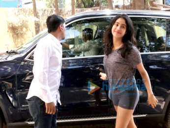 Janhvi Kapoor snapped at the gym