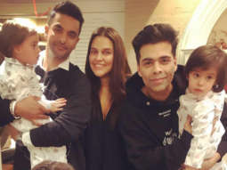 Karan Johar’s twins Yash and Roohi turn two, Neha Dhupia shares a sweet of photo of her daughter Mehr meeting them