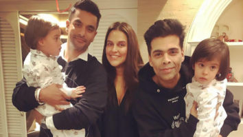 Karan Johar’s twins Yash and Roohi turn two, Neha Dhupia shares a sweet of photo of her daughter Mehr meeting them