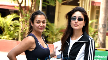 Kareena Kapoor Khan and Amrita Arora spotted outside the gym in Bandra