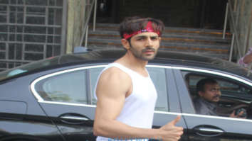 Kartik Aaryan snapped at the gym