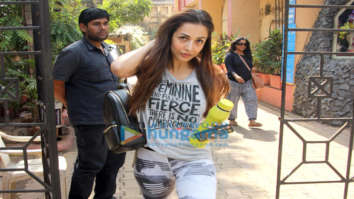 Malaika Arora snapped at a yoga class