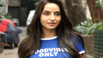 Nora Fatehi snapped at Krome studio in Bandra