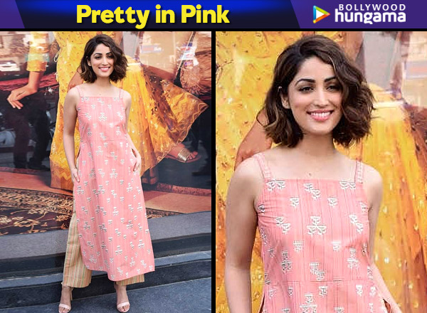 yami gautam pink dress