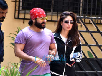 Saif Ali Khan and Kareena Kapoor Khan spotted at the gym in Bandra