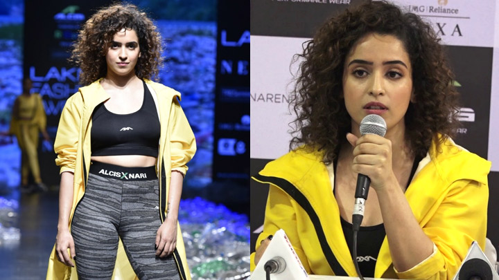 Sanya Malhotra Sashay the RAMP at LFW Day 4 for Narendra Kumar Show
