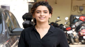 Sanya Malhotra spotted during an ad shoot in Mumbai