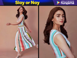 Slay or Nay: Alia Bhatt in an INR 1.1 lakh Missoni striped dress for Gully Boy promotions