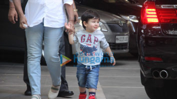 Taimur Ali Khan snapped at a playschool in Bandra