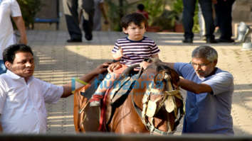 Taimur Ali Khan snapped riding a horse