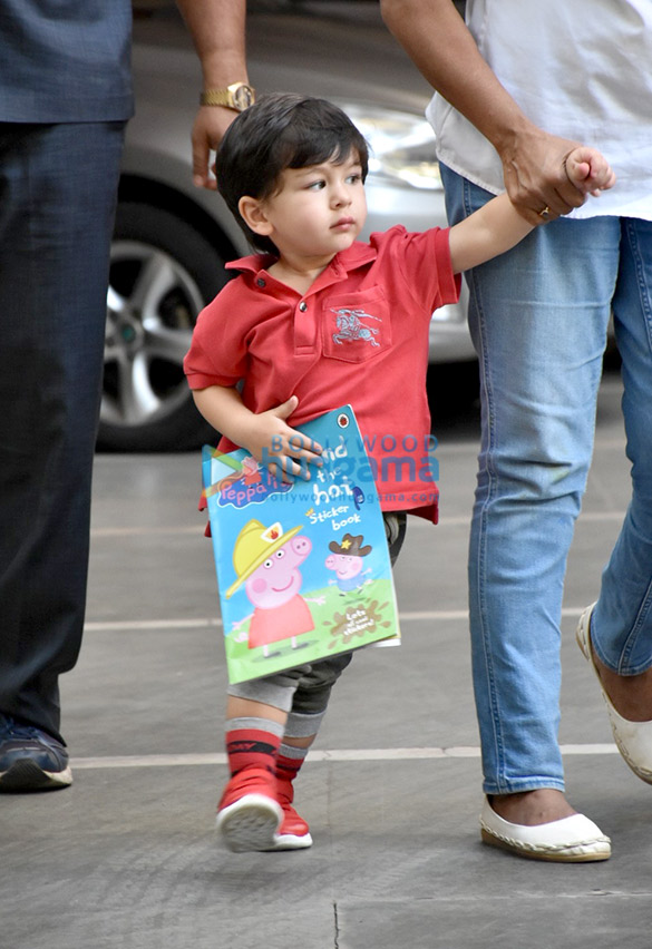 Taimur Ali Khan spotted at playschool Taimur Ali Khan spotted at playschool