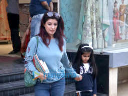 Twinkle Khanna snapped with Nitara spotted at a book store in Juhu