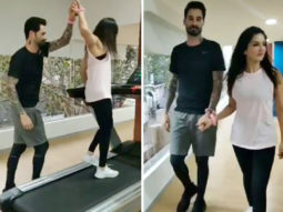 Watch: Sunny Leone takes up the handcuff challenge with Daniel Weber and the actress EXCELS at it!