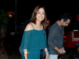Yami Gautam, Nimrat Kaur and Ahan Shetty snapped at Bastian in Bandra