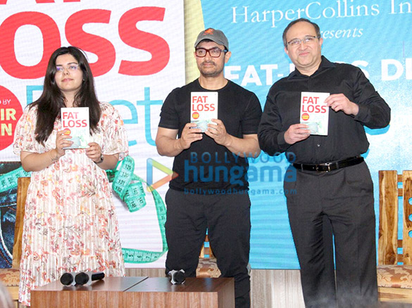 Aamir Khan snapped at the launch of Nikhil Dhurandhar’s book Fat-Loss Diet