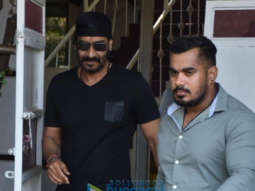 Ajay Devgn and Kajol spotted at clinic in Versova