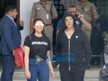 Akshay Kumar and Parineeti Chopra snapped at the airport