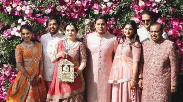 Ambani Family Visuals at Akash Ambani and Shloka Mehta’s Wedding ...