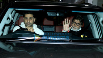 Amitabh Bachchan, Abhishek Bachchan and Shweta Bachchan spotted at Sunny Super Sound in Juhu