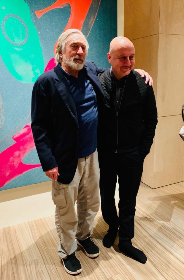 Anupam Kher rings in his birthday with Hollywood legend Robert DeNiro in New York