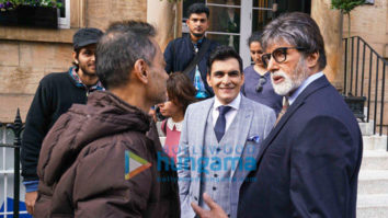 on the sets of the movie Badla