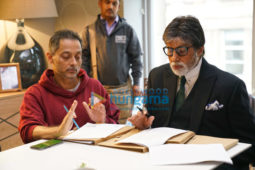 on the sets of the movie Badla