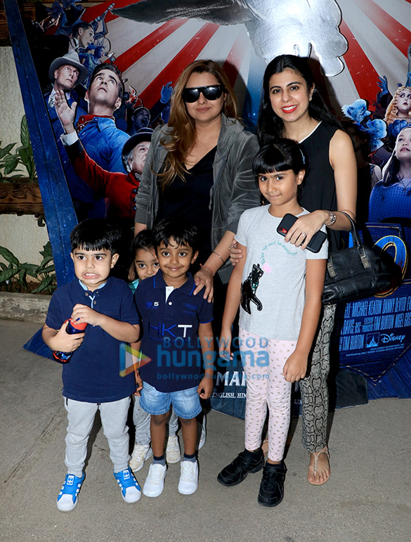 celebs and their kids snapped attending a special screening of disneys dumbo 3