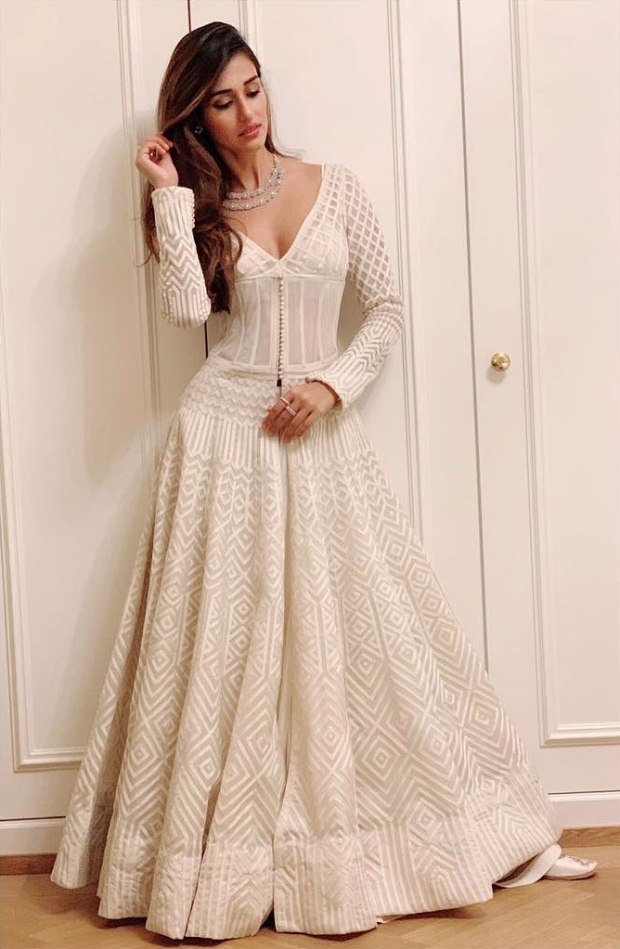 Disha Patani in Rohit Bal Couture for Akash Ambani - Shloka Mehta pre-wedding festivties at St. Moritz (2)