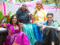 Saand Ki Aankh: Taapsee Pannu and Bhumi Pednekar wish Holi in Tomar style from the sets of this Anurag Kashyap film
