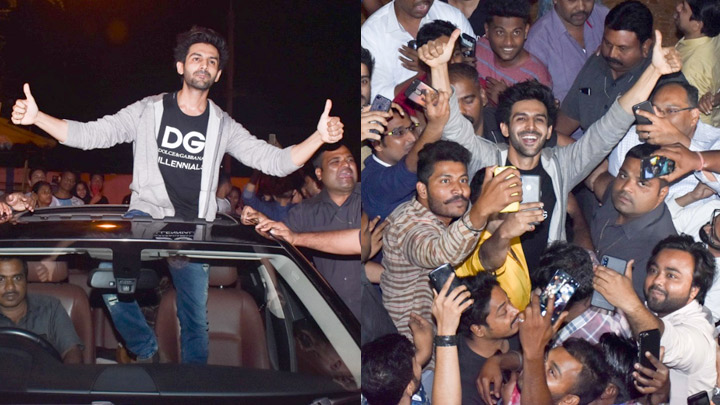 FULL: Kartik Aaryan visit Gaiety Galaxy for Luka Chuppi Reaction