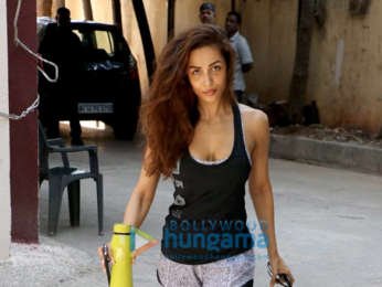 Janhvi Kapoor, Malaika Arora, Mishika Chourasia, Giorgia Andriani and Namrata Purohit spotted outside the gym in Khar