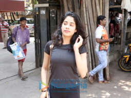 Janhvi Kapoor spotted outside the gym in Khar