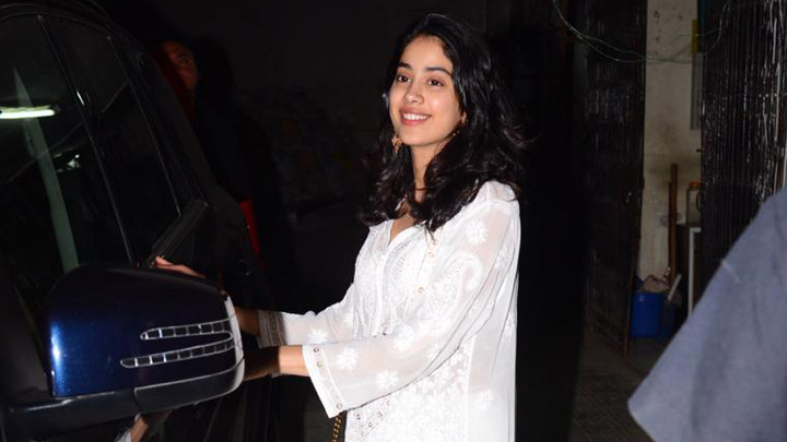 Janhvi Kapoor spotted at Dharma Production house