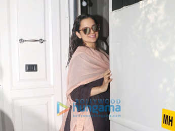 Kangana Ranaut spotted at an ad shoot in Bandra