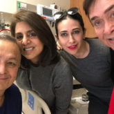 Karisma Kapoor and Randhir Kapoor pay a surprise visit to Rishi Kapoor and Neetu Kapoor in New York