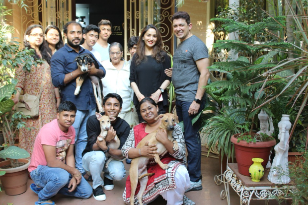 Madhuri Dixit adopts a dog from PETA on son Arin's birthday