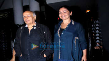 Mahesh Bhatt and Pooja Bhatt spotted at Soho House in Juhu